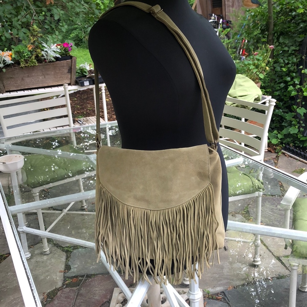 Sundance Fringe Suede Bag - barely used.